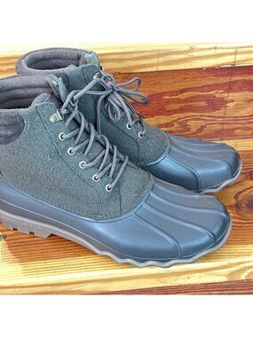 Sperry Duck Boots Wool Felt Waterproof Rain Snow Men’s Sz 12 NWOT